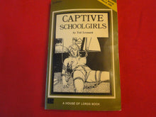 Load image into Gallery viewer, Vintage Adult Paperback Book/Novel House of Lords Captive Schoolgirls        P54
