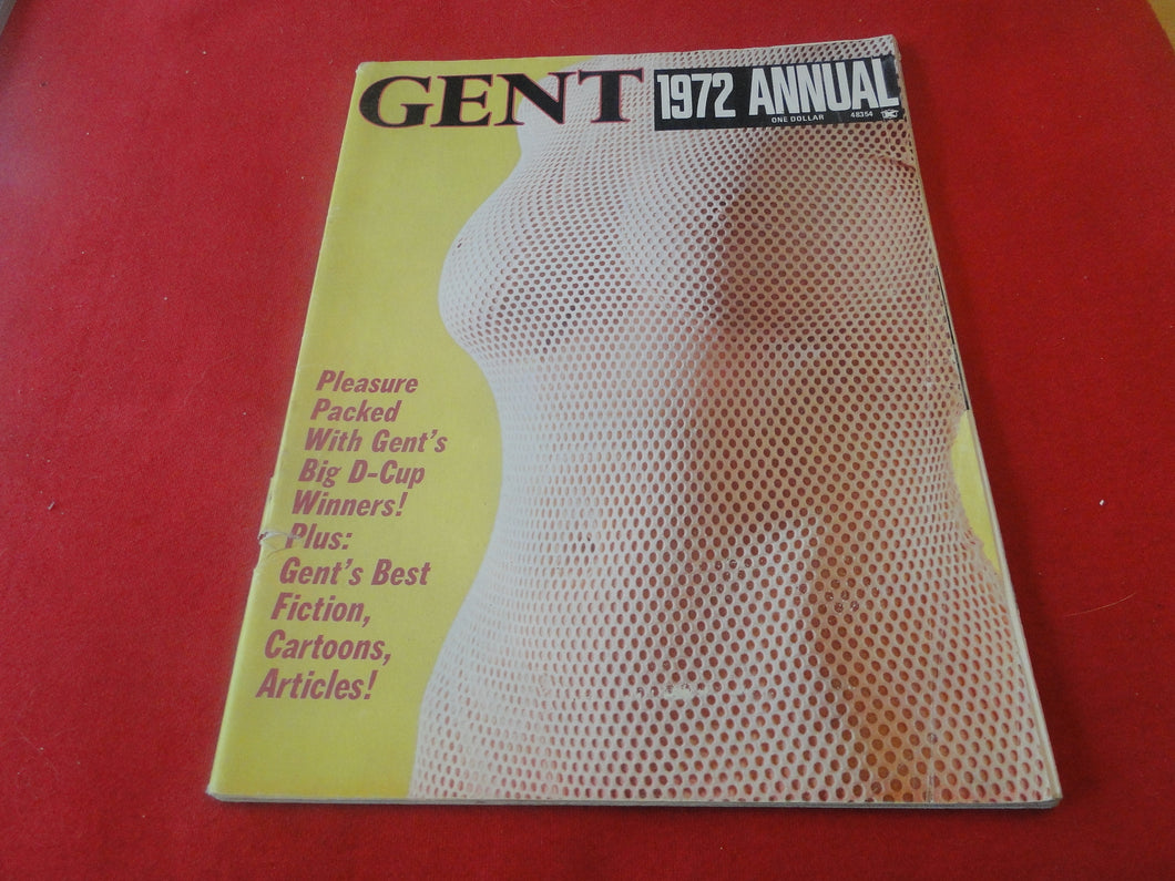 Vintage Nude Erotic Sexy Adult Magazine Gent 1972 Annual 1A