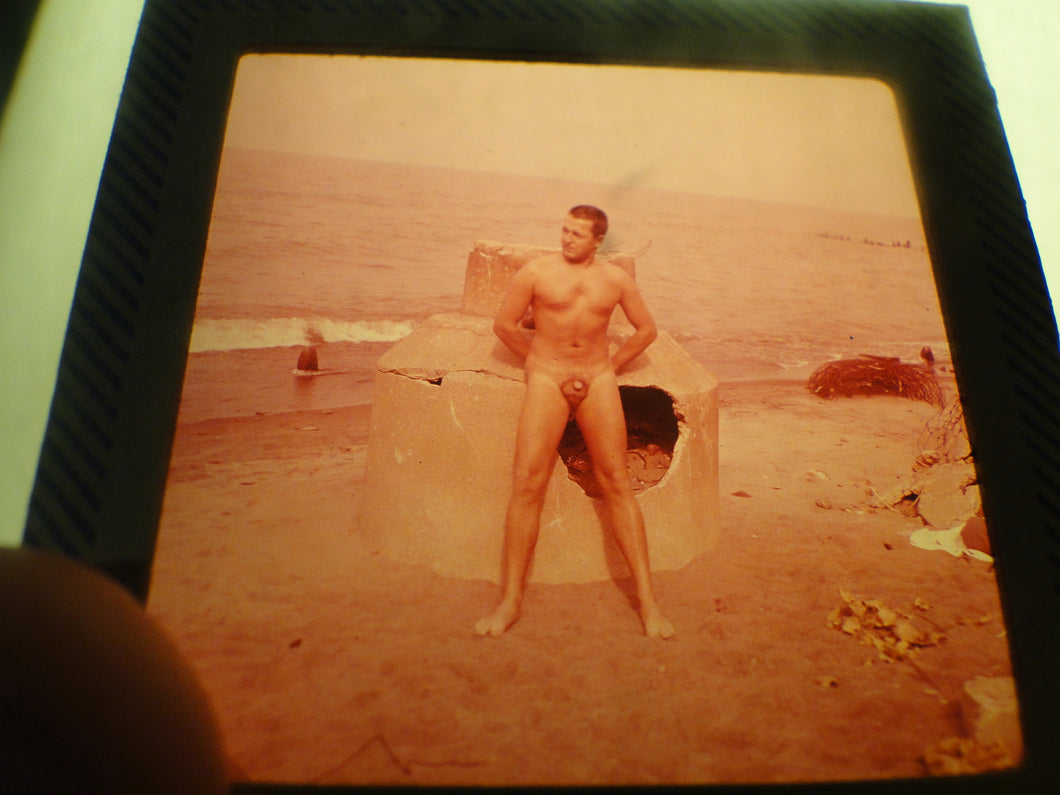 Vintage 1960s Nude Gay Slide MIchigan Western Guild Era       GU18