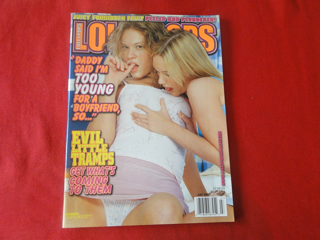 Vintage Nude Erotic Sexy Adult Magazine Lollypops July 2003      JB3