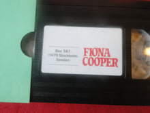 Load image into Gallery viewer, Vintage Adult XXX VHS Porn Tape Fiona Cooper X159           BY
