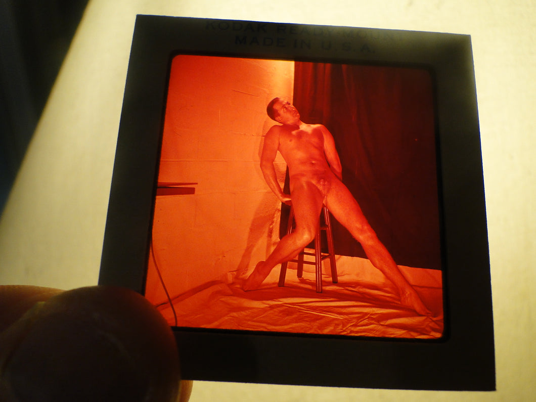 Vintage 1960s Nude Gay Slide MIchigan Western Guild Era       GU44