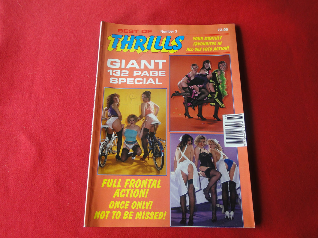 Vintage Nude Erotic Sexy Adult Magazine Best of Thrills 1993        JB10