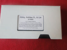 Load image into Gallery viewer, Vintage Adult XXX VHS Porn Tape Adult Video Abby, Ashlee G., &amp; Liv       BY
