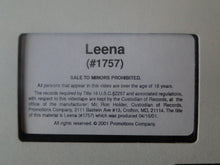 Load image into Gallery viewer, Vintage Adult XXX VHS Porn Tape Adult Video Leena             BY
