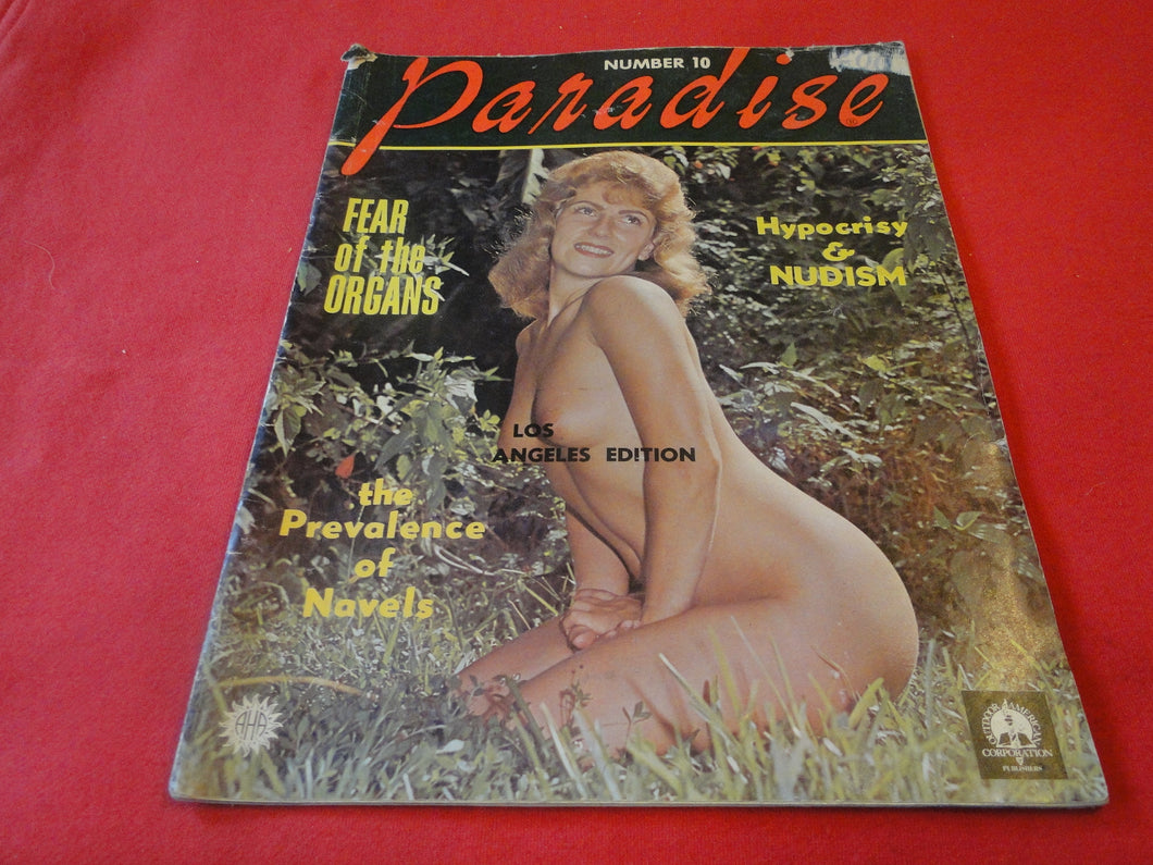 Vintage Nude Erotic Sexy Adult Magazine Paradise Nudist 1965     1A