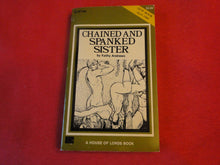 Load image into Gallery viewer, Vintage Erotic Adult Paperback Book/Novel Liverpool Press Chained And Spanked Sister  P55
