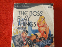 Load image into Gallery viewer, Vintage Erotic Adult Paperback Book/Novel The Boss' Play Things 1973        BS
