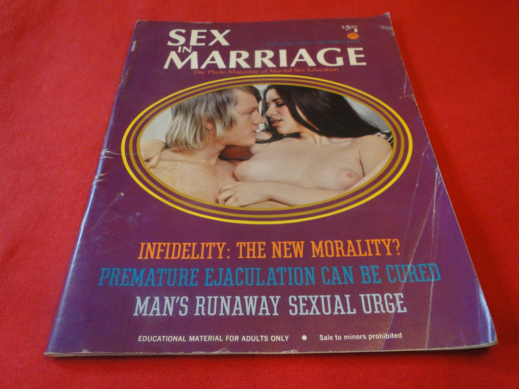 Vintage Nude Erotic Sexy Adult Magazine Sex In Marriage        1A