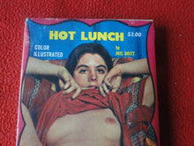 Load image into Gallery viewer, Vintage Erotic Adult Paperback Book/Novel Hot Lunch 1969 Color Illustrated     X4
