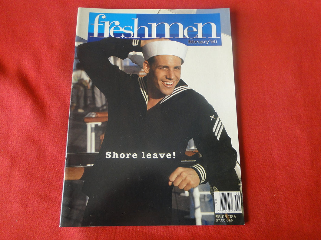 Vintage Adult Erotic Sexy Magazine Gay Interest Freshmen February 1996     GT