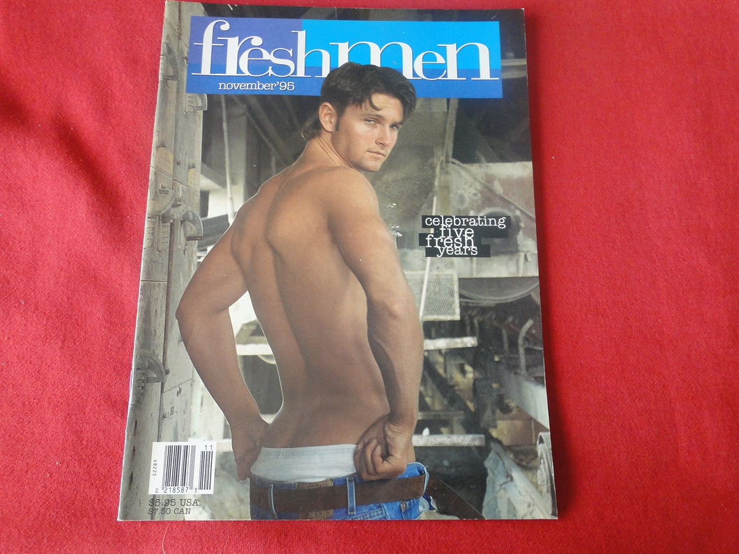 Vintage Adult Erotic Sexy Magazine Gay Interest Freshmen November 1995       GT