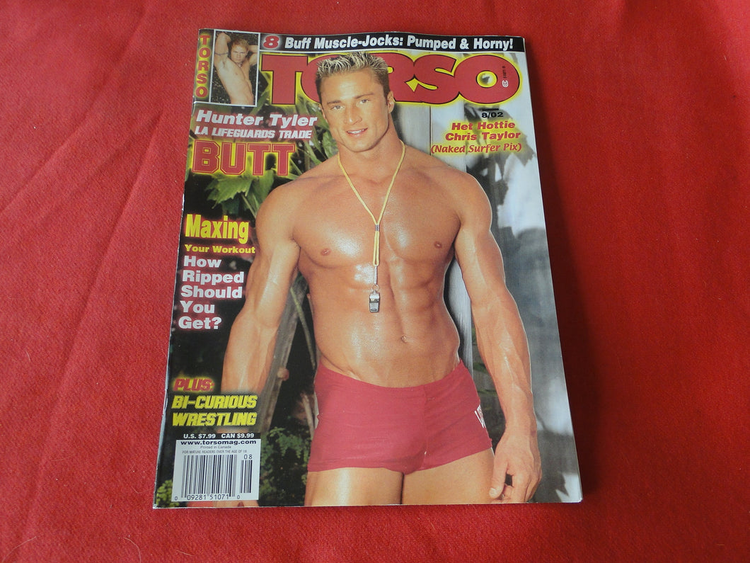 Vintage Adult Erotic Sexy Magazine Gay Interest Torso August 2002      P58