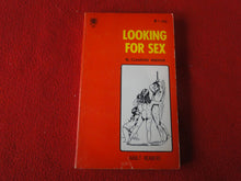 Load image into Gallery viewer, Vintage Erotic Adult Paperback Book/Novel Looking For Sex 1970       X3

