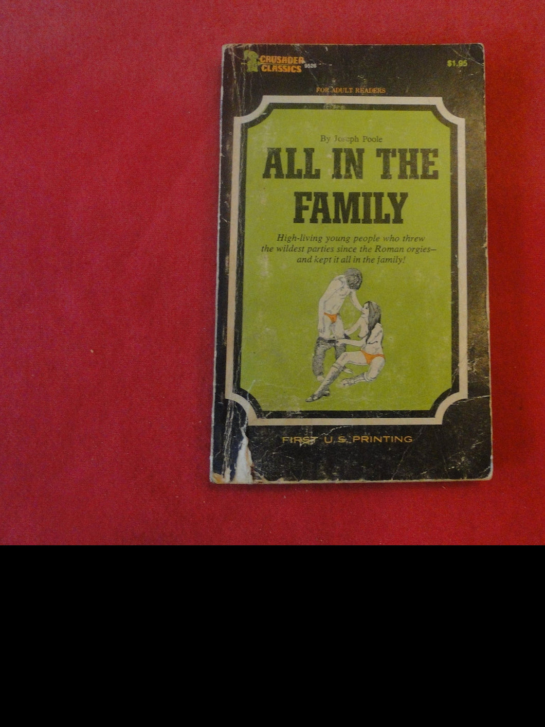 Vintage Erotic Adult Paperback Book/Novel All In The Family ROUGH    PB3