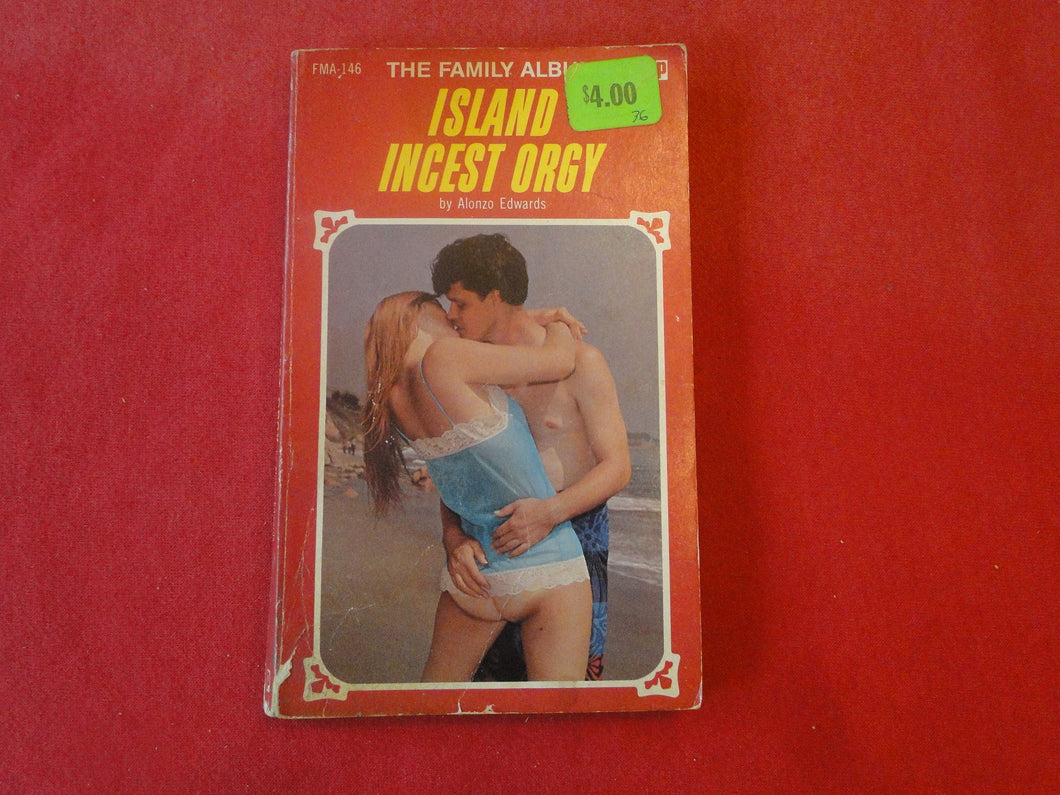 Vintage Erotic Adult Paperback Book/Novel Island Incest Orgy ROUGH     PB3