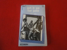 Load image into Gallery viewer, Vintage Erotic Adult Paperback Book/Novel Get It Up For Julie Greenleaf 1976     X3
