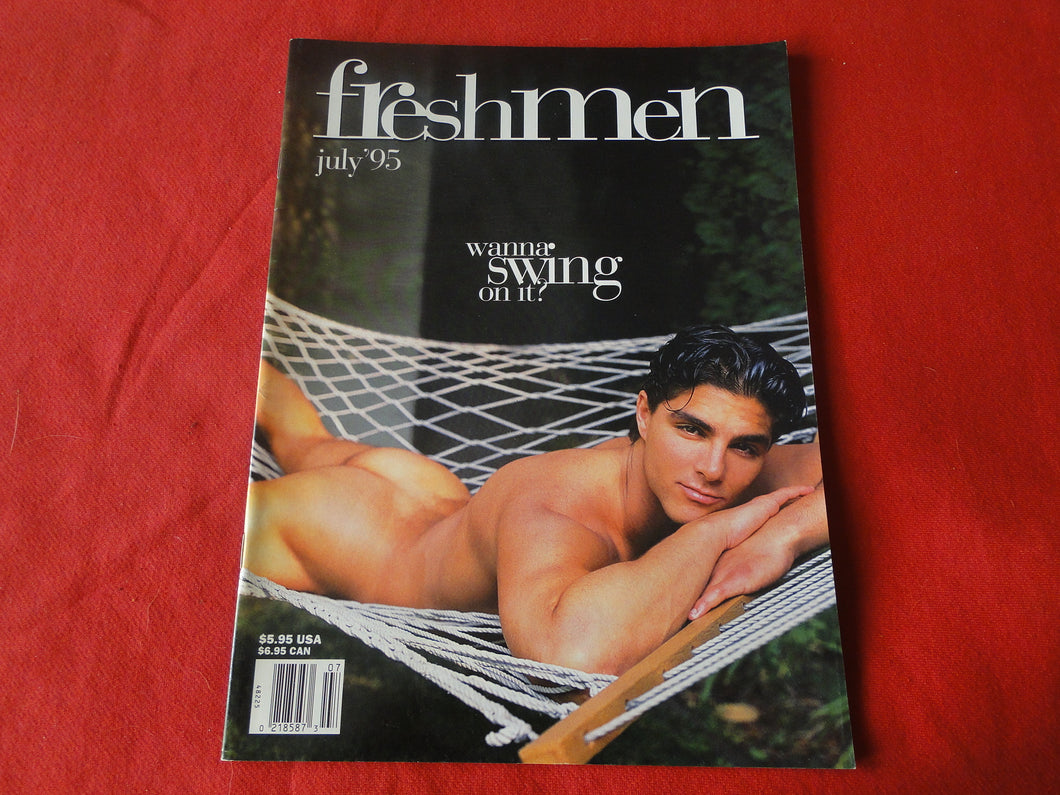 Vintage Adult Erotic Sexy Magazine Gay Interest Freshmen July 1995     P58