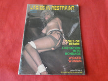 Load image into Gallery viewer, Vintage Nude Erotic Sexy Adult Magazine Ladies In Restraint 1981       U1
