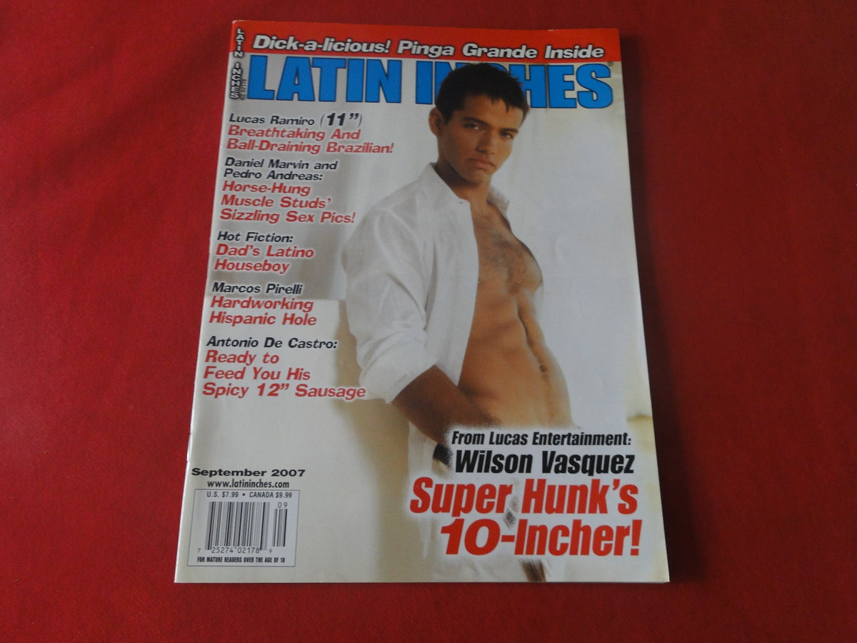 Vintage Adult Erotic Sexy Magazine Gay Interest Latin Inches September ...
