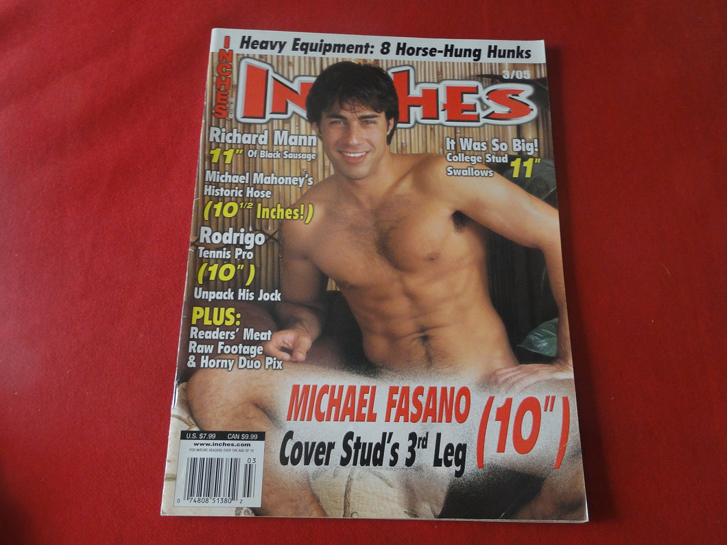 Vintage Adult Erotic Sexy Magazine Gay Interest Inches March 2005        CL