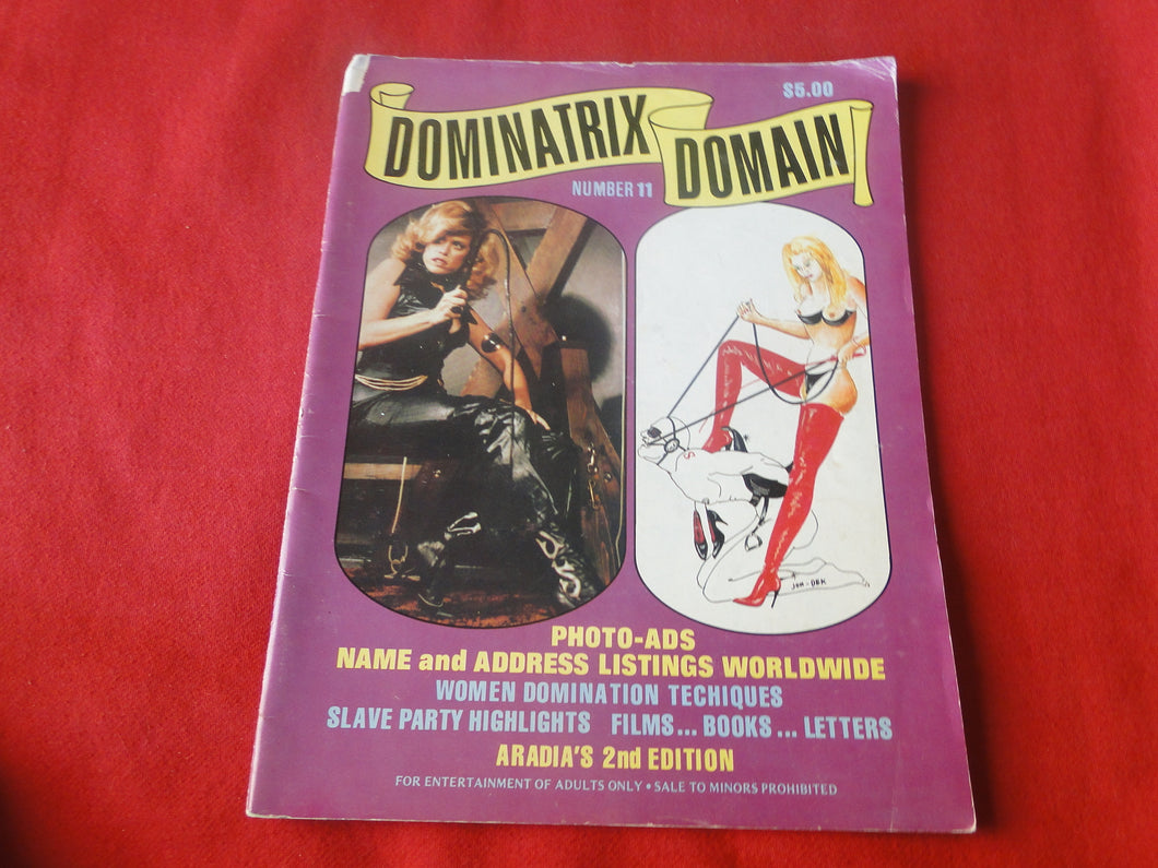 Vintage Nude Erotic Sexy Adult Magazine Dominatrix Domain 1978       U1