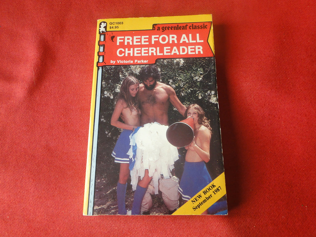 Vintage Erotic Adult Paperback Book/Novel Greenleaf Free For All Cheerleader     PB2