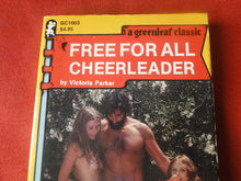 Load image into Gallery viewer, Vintage Erotic Adult Paperback Book/Novel Greenleaf Free For All Cheerleader     PB2
