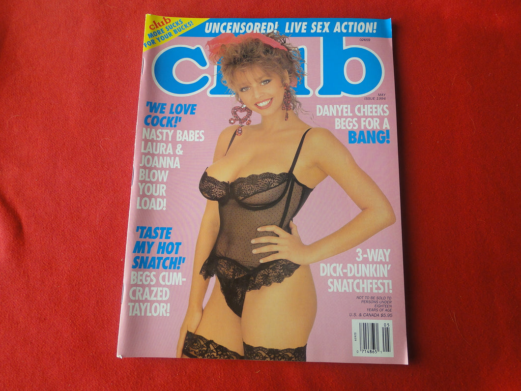 Vintage Nude Erotic Sexy Adult Magazine Club May 1994             JB12