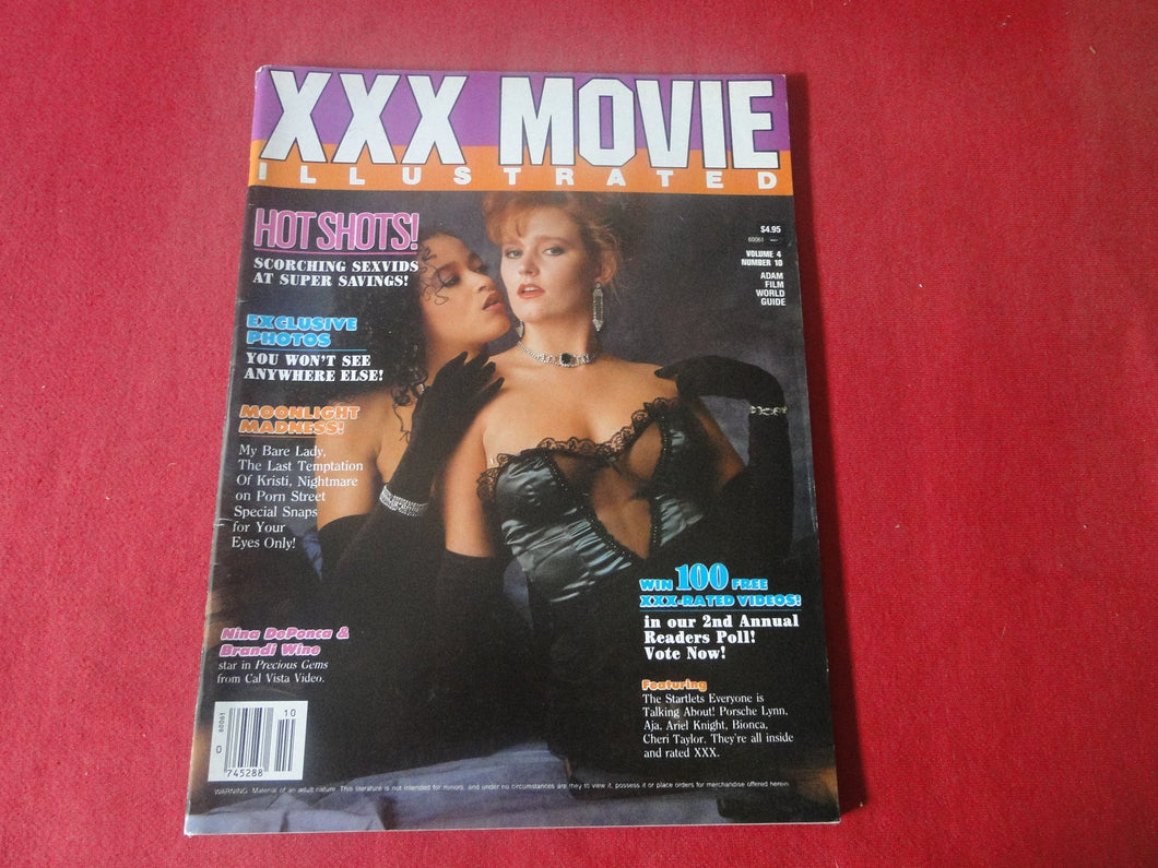 Vintage Nude Erotic Sexy Adult Magazine XXX Movie Illustrated 1989     P13