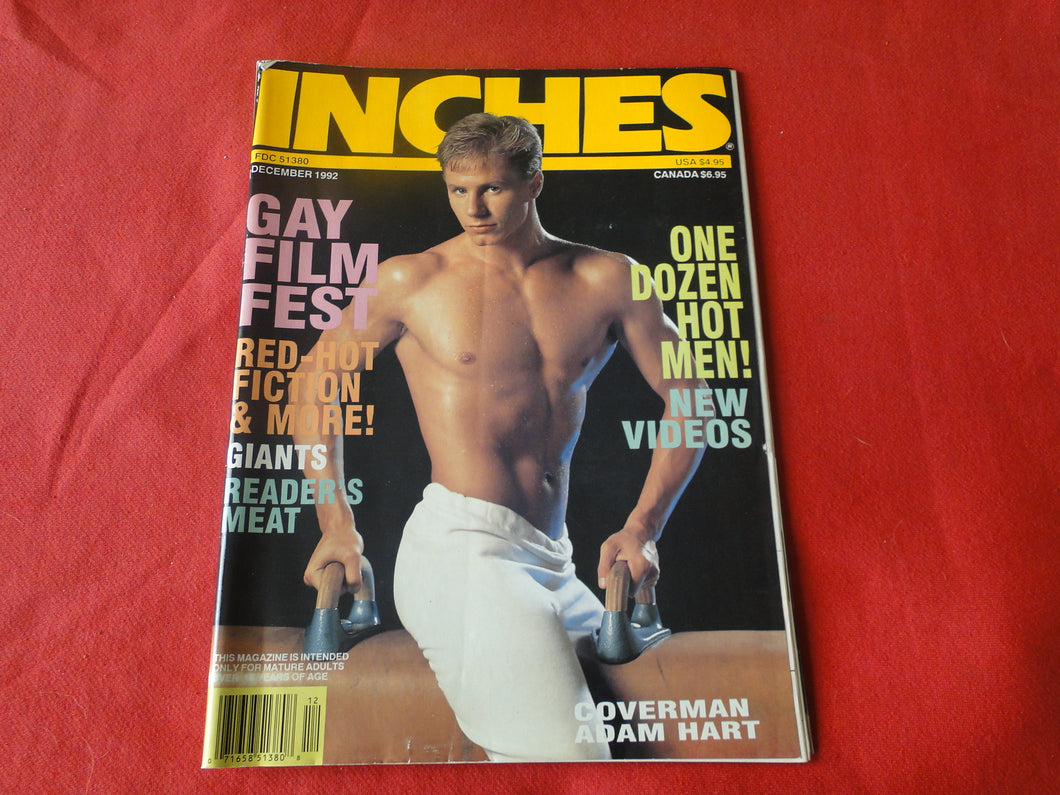 Vintage Adult Erotic Sexy Magazine Gay Interest Inches December 1992      P58