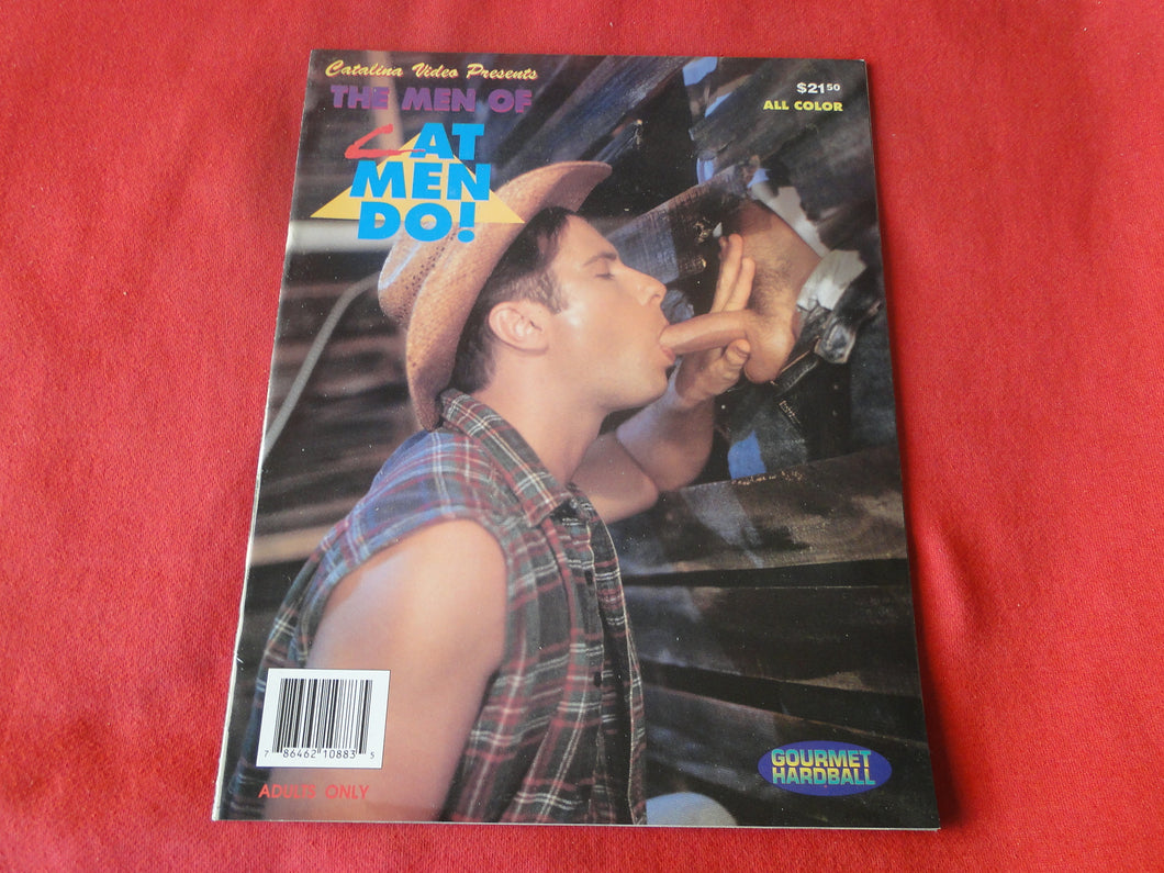 Vintage Adult Erotic Sexy Magazine Gay Interest The Men of Cat Men Do All Color    CAT