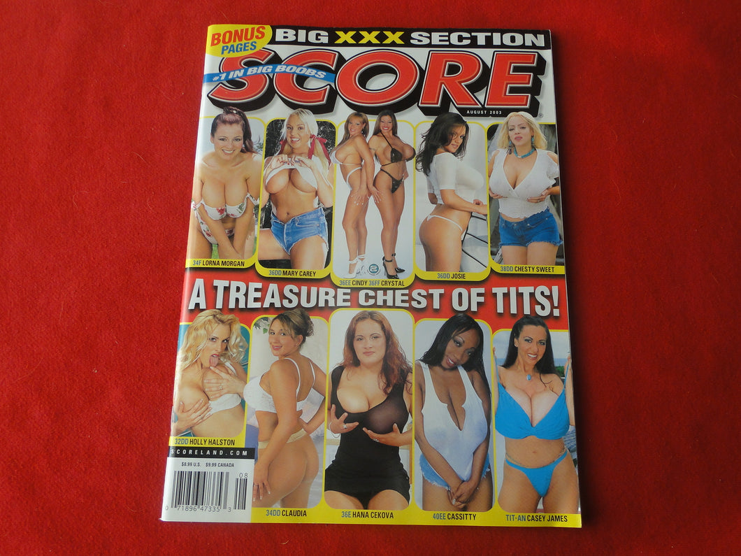 Vintage Nude Erotic Sexy Adult Magazine Score August 2003         JB12