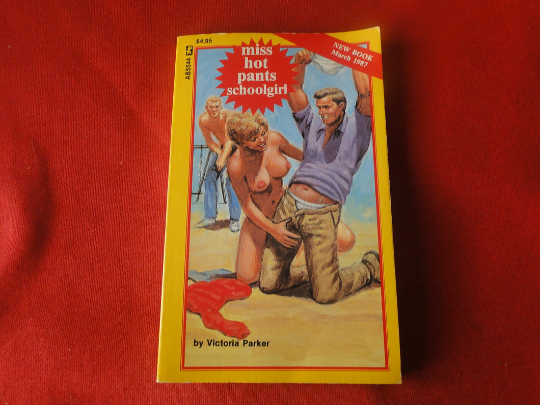 Vintage Erotic Adult Paperback Book/Novel Greenleaf Miss Hot Pants Schoolgirl     PB2