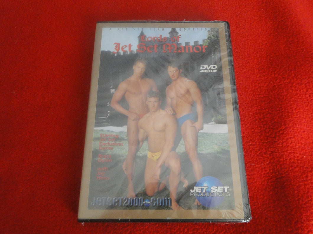 Vintage Adult All Male Gay XXX DVD SEALED NOS Lords of Jet Set Manor    B2