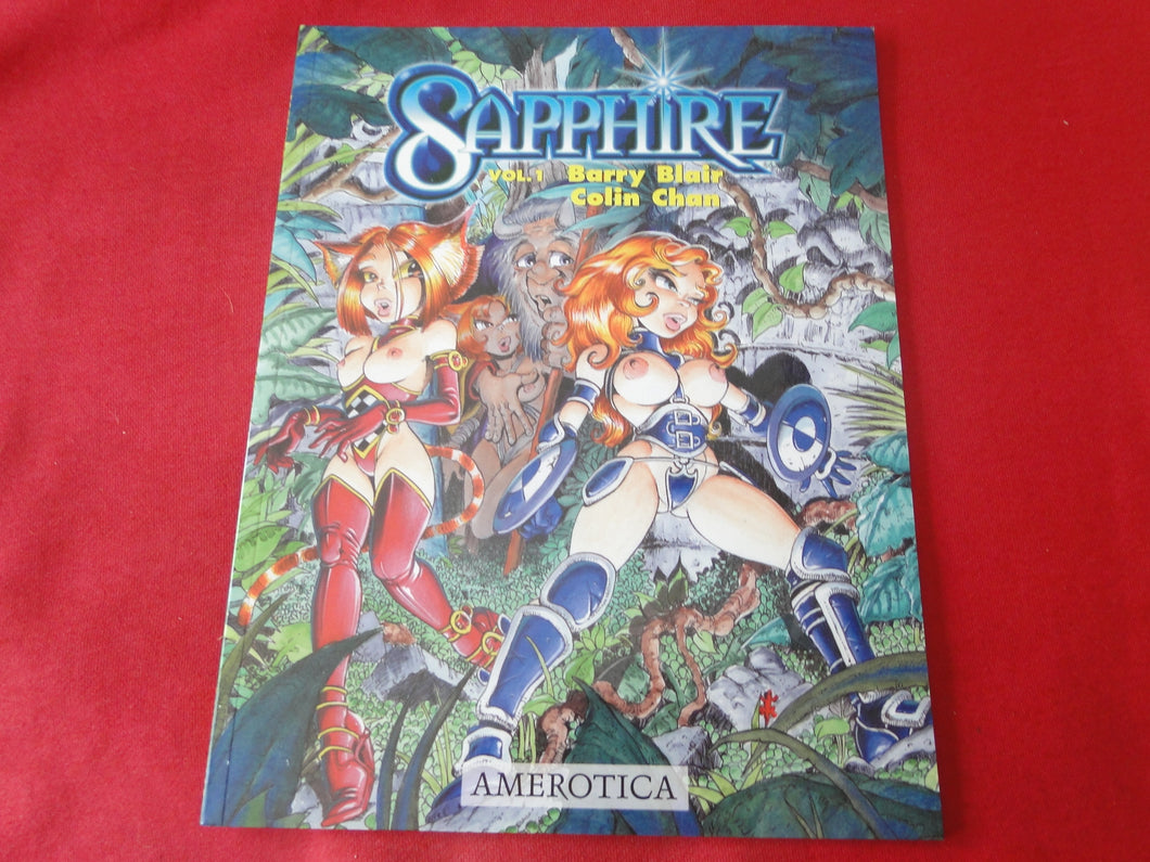 Vintage Sexy Erotic Adult Book Sapphire Vol. 1 Barry Blair Colin Chan Amerotica 2001