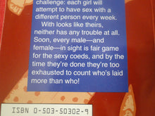 Load image into Gallery viewer, Vintage Erotic Adult Paperback Book/Novel Beeline Campus Sexathon       PB2
