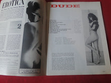 Load image into Gallery viewer, Vintage Nude Erotic Sexy Adult Magazine Dude January 1966         P89
