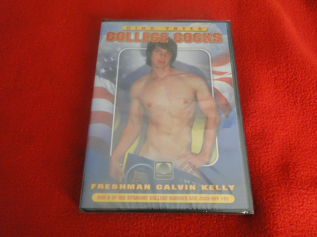 Vintage Adult All Male Gay XXX DVD SEALED NOS Dirk Yates' College Cocks    B3