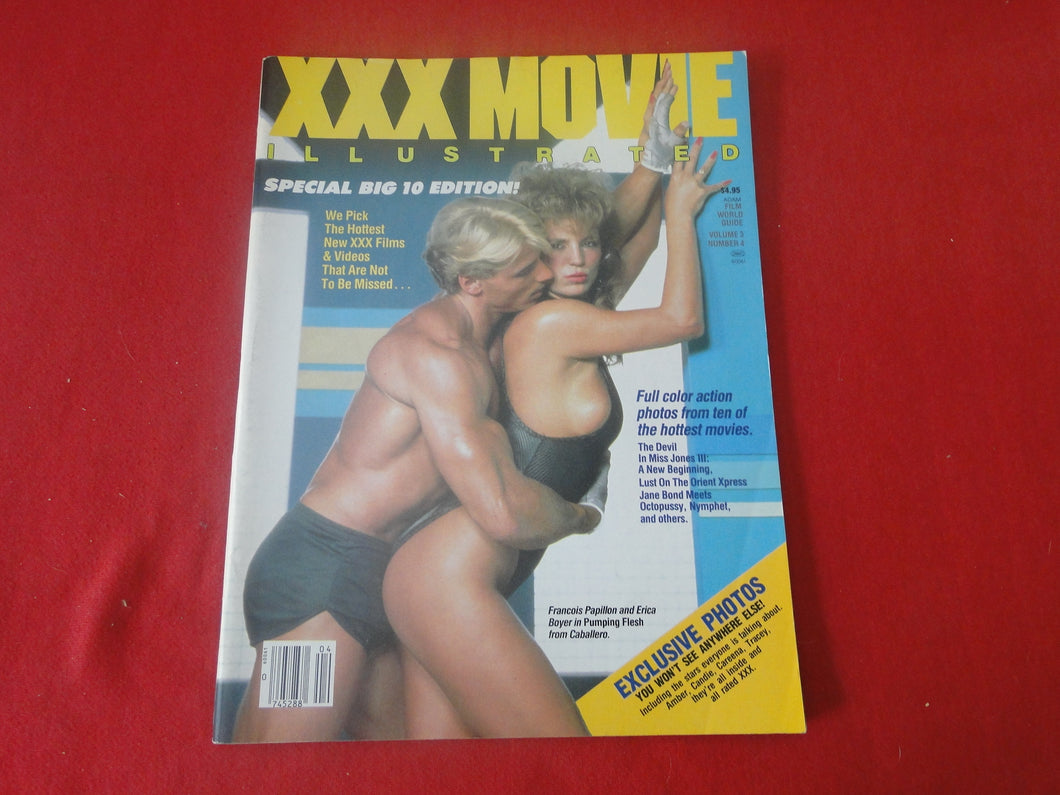 Vintage Nude Erotic Sexy Adult Magazine XXX Movie Illustrated 1986     CS