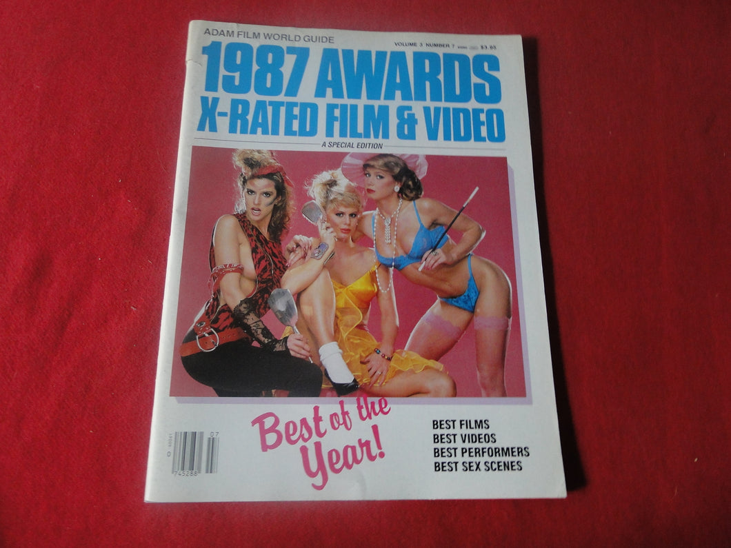 Vintage Nude Erotic Sexy Adult Magazine XXX 1987 Awards X-Rated Film & Video    CS