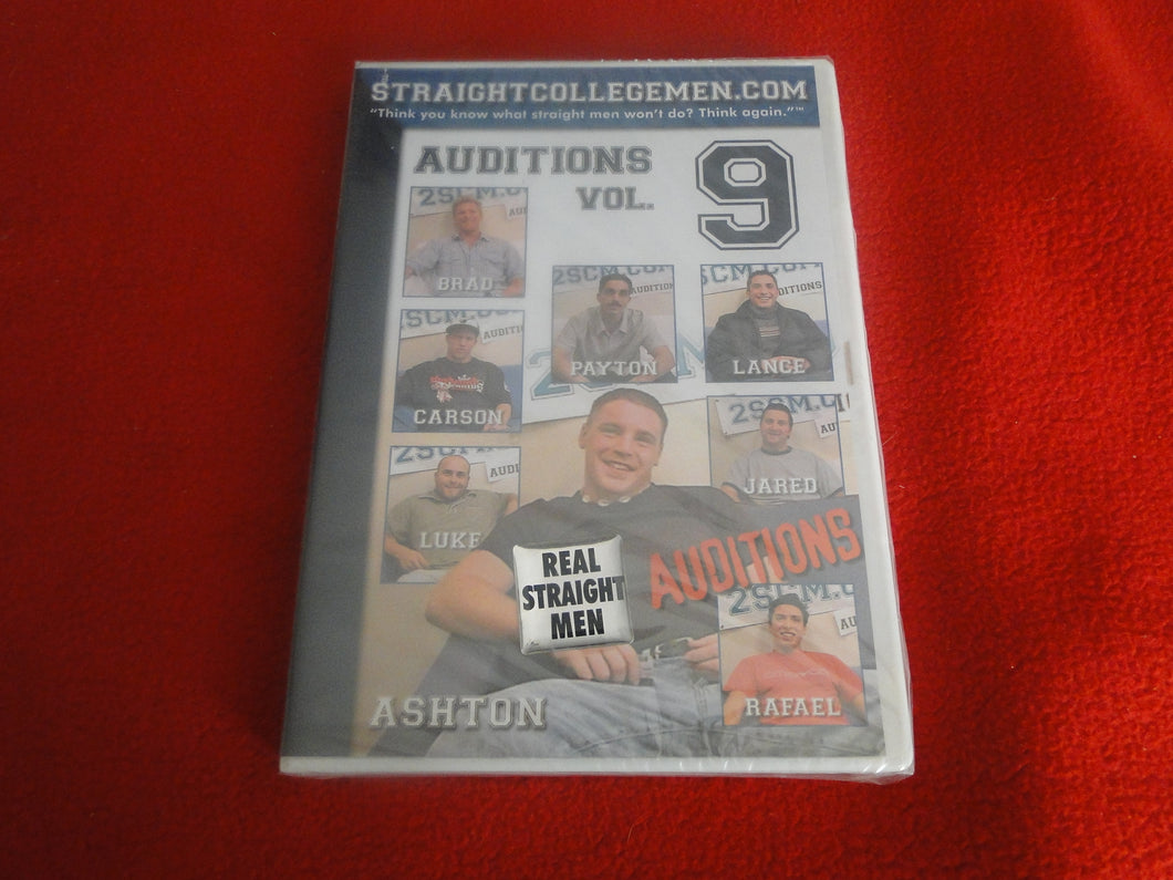 Vintage Adult All Male Gay XXX DVD SEALED NOS Straight College Men Auditions V. 9 B3