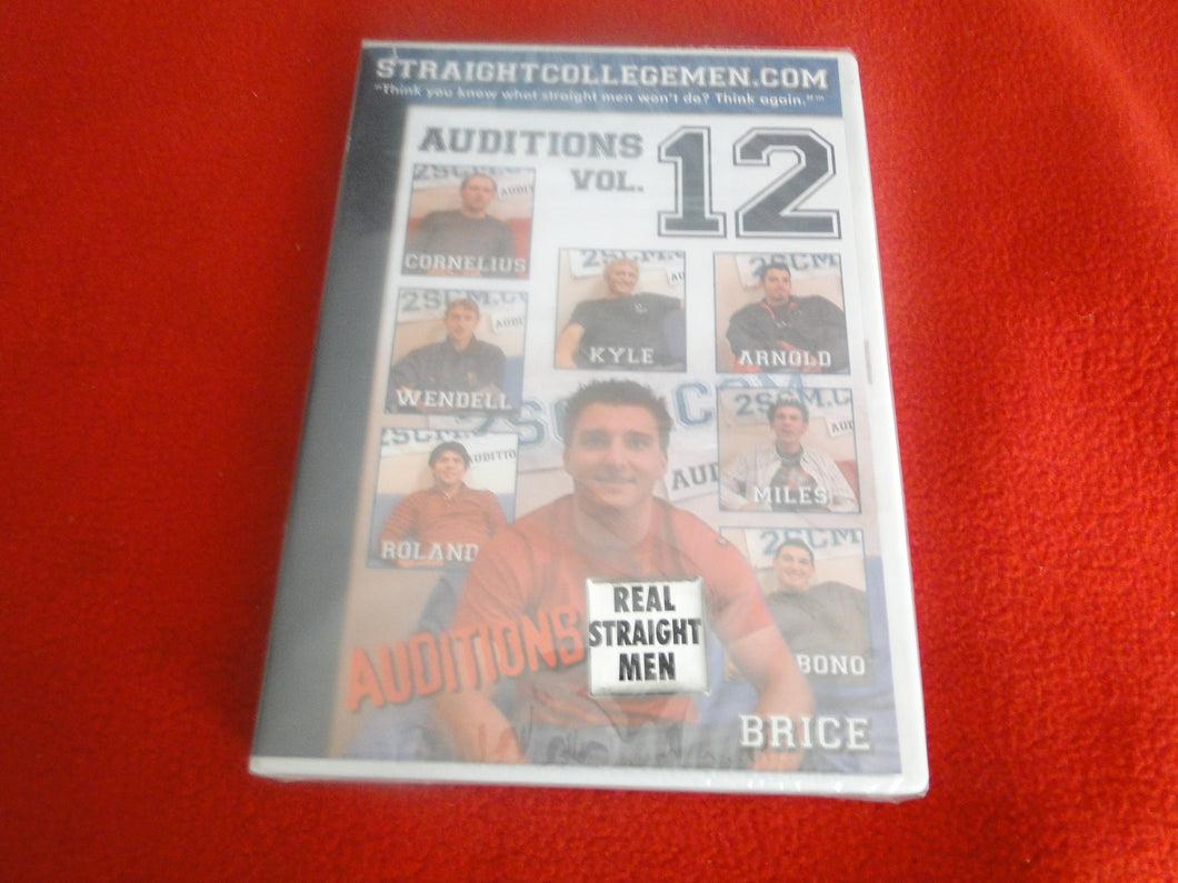 Vintage Adult All Male Gay XXX DVD SEALED NOS Straight College Men Auditions V. 12 B3