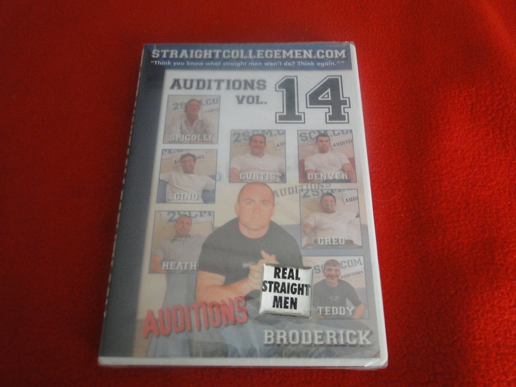 Vintage Adult All Male Gay XXX DVD SEALED NOS Straight College Men Auditions V. 14 B3