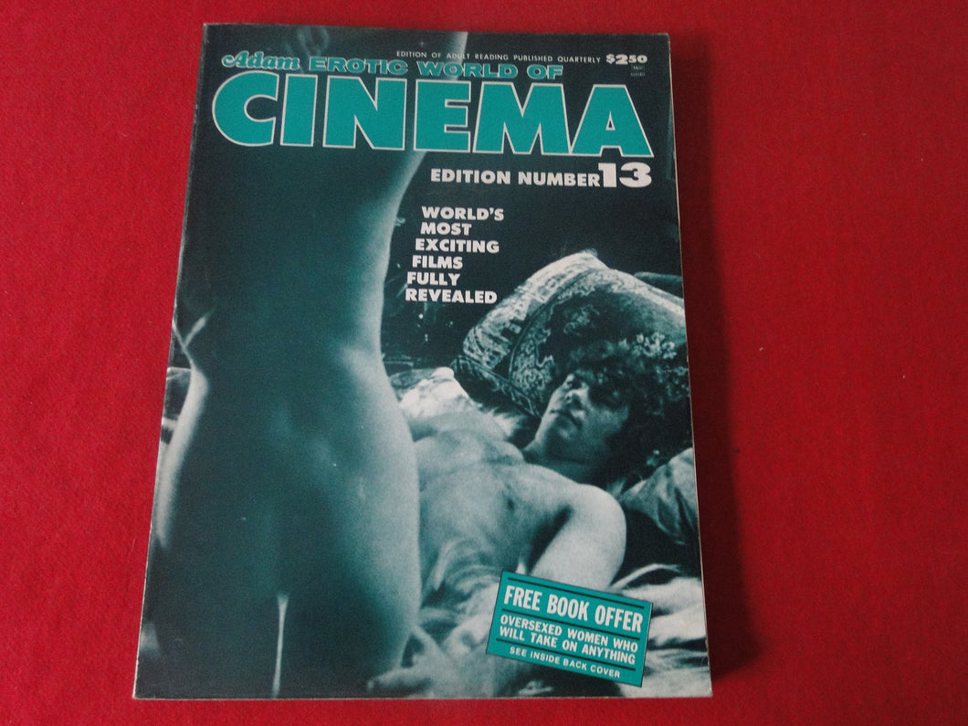 Vintage Nude Erotic Sexy Adult Magazine XXX Adam Erotic World of Cinema #13 1976    CS