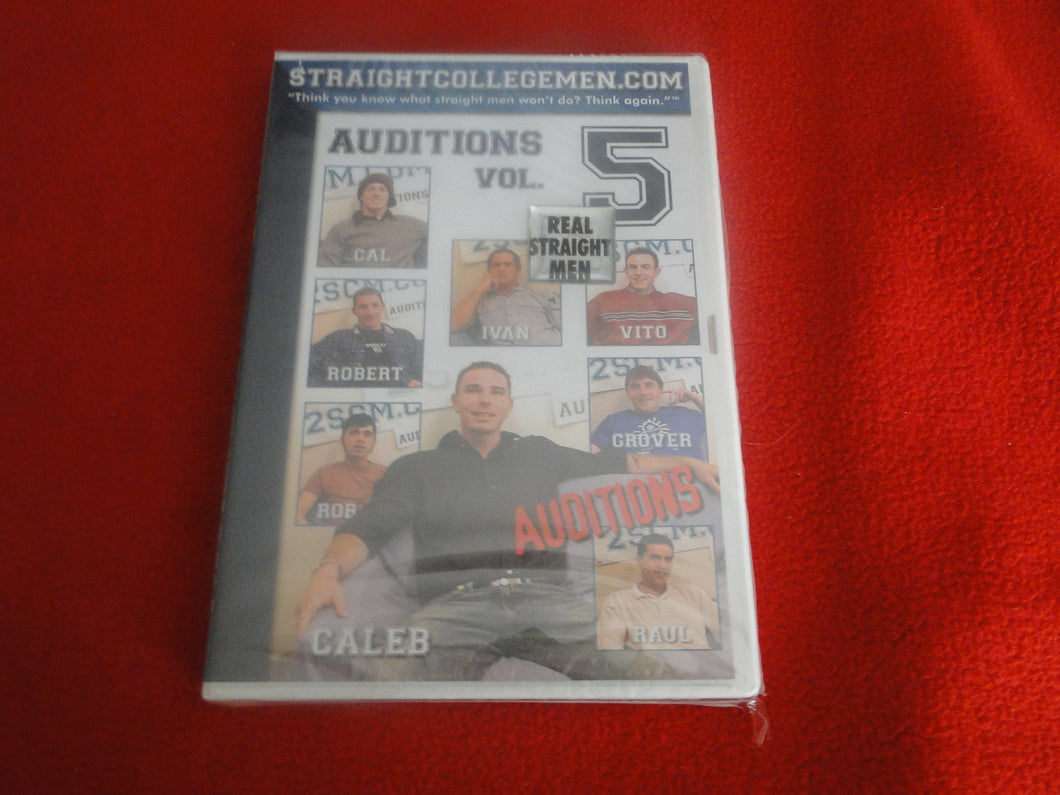 Vintage Adult All Male Gay XXX DVD SEALED NOS Straight College Men Auditions V. 5 B4