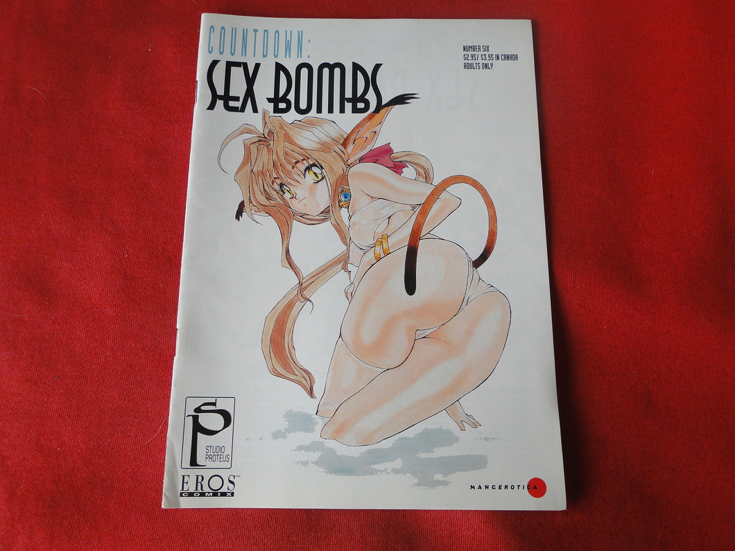 Vintage Nude Erotic Sexy Adult Men's Comic Book Sex Bombs Eros Comix #6 1996   PB3