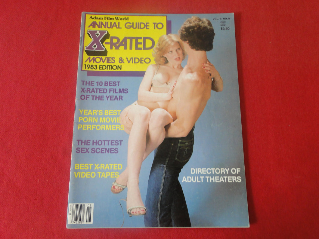Vintage Nude Erotic Sexy Adult Magazine XXX Annual Guide To X-Rated Movies 1983   CS