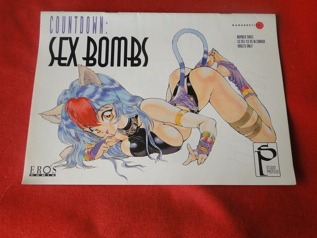 Vintage Nude Erotic Sexy Adult Men's Comic Book Countdown:  Sex Bombs #3 Eros 1996 PB3