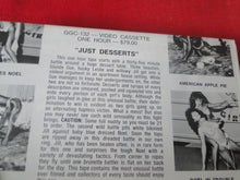 Load image into Gallery viewer, Vintage Adult XXX VHS Porn Tape Adult Video Womens Wrestling GGC-132 Just Desserts   BS
